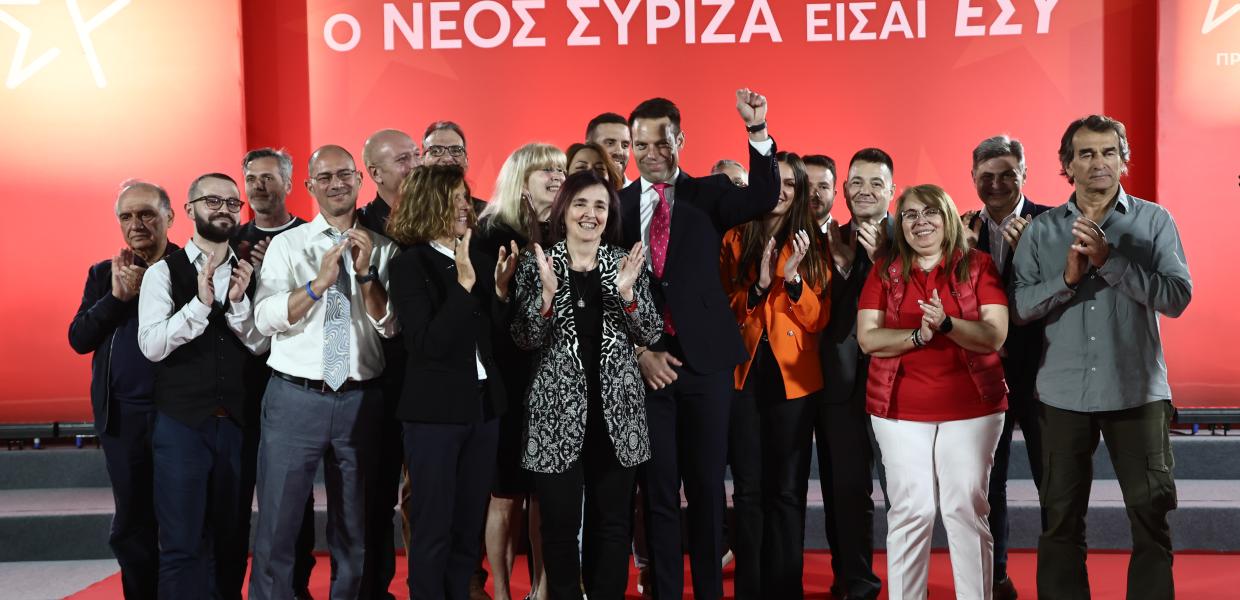 Ο Στέφανος Κασσελάκης και υποψήφιοι ευρωβουλευτές