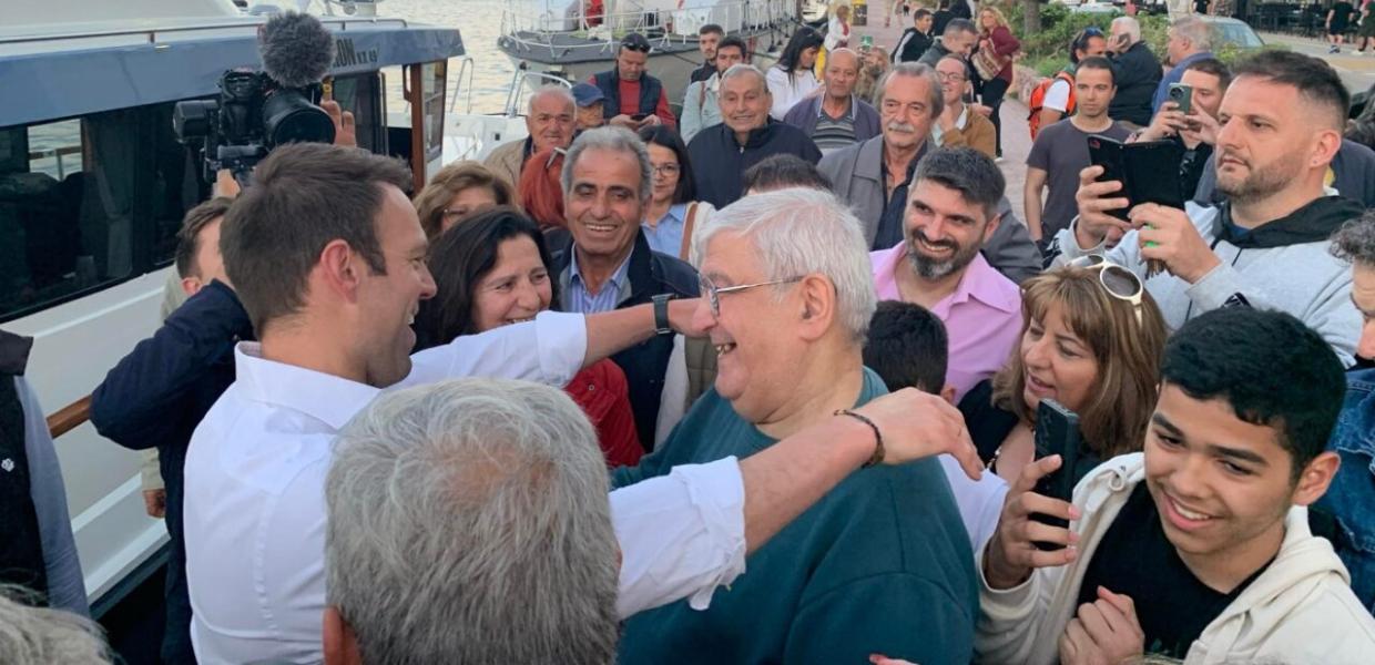 Ο Στέφανος Κασσελάκης στη Χίο