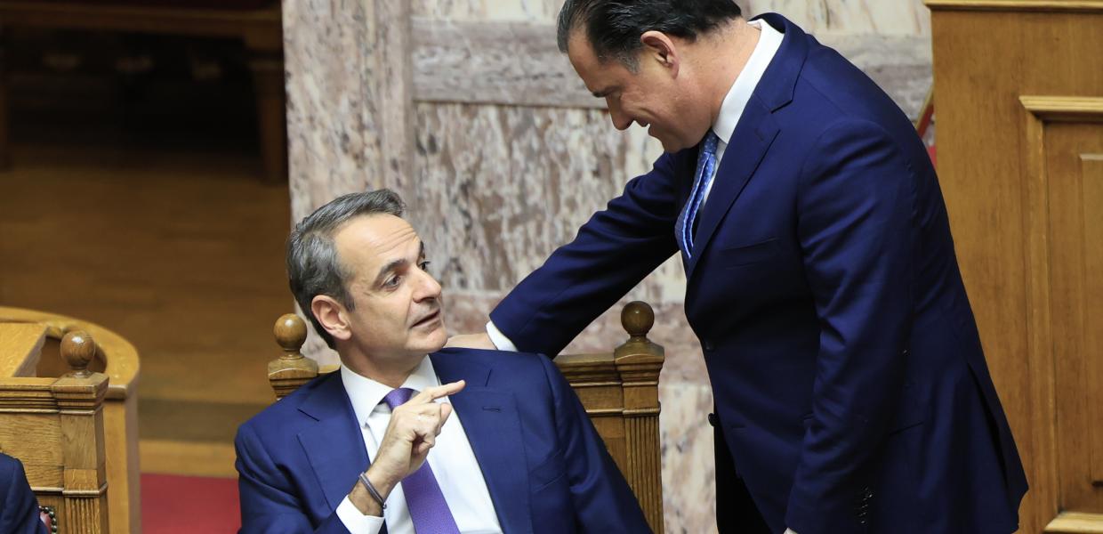 Ο Κυριάκος Μητσοτάκης και ο Άδωνις Γεωργιάδης