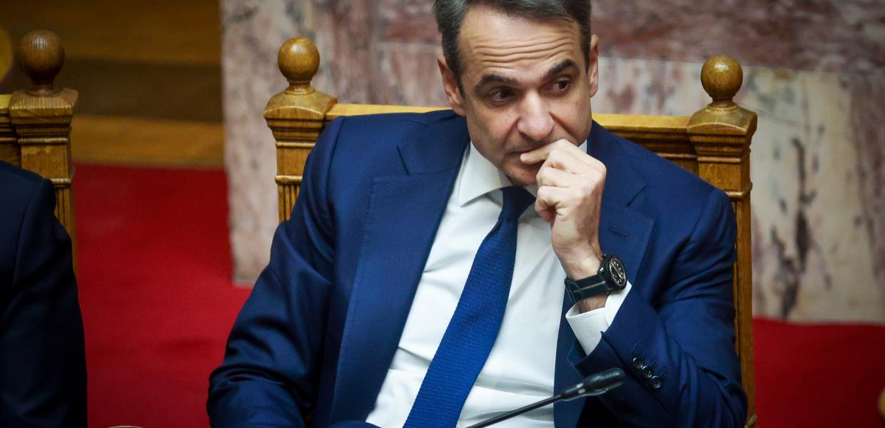 Ο Κυριάκος Μητσοτάκης στη Βουλή