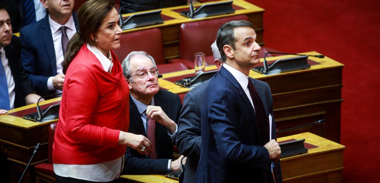 Η Ντόρα Μπακογιάννη και ο Κυριάκος Μητσοτάκης