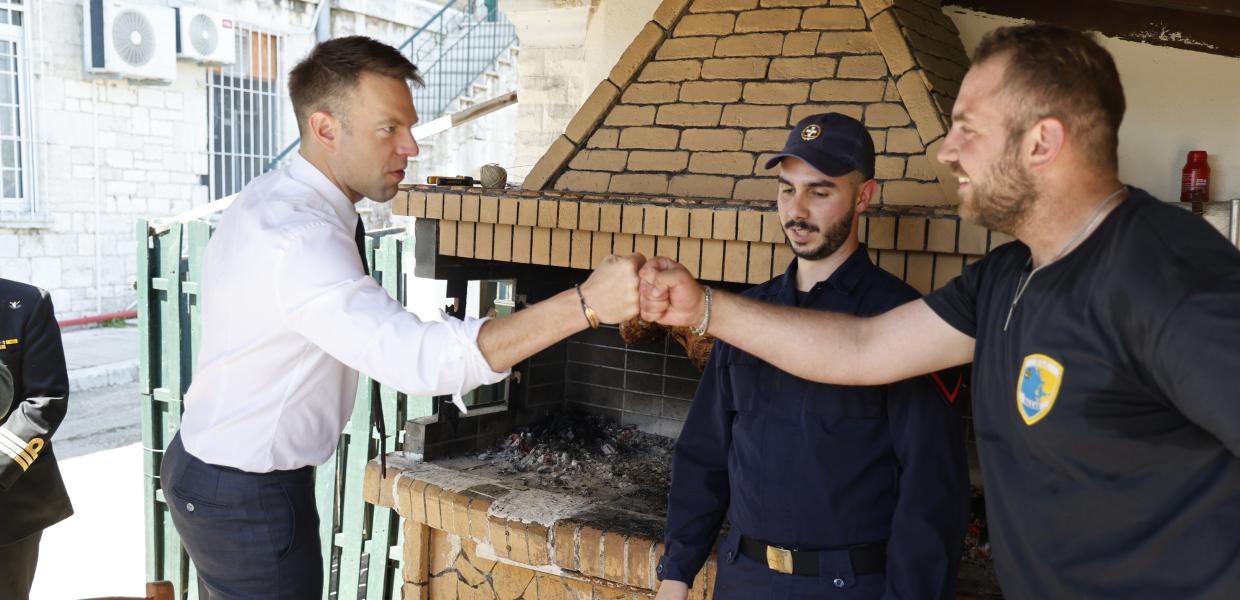 Επίσκεψη Κασσελάκη στον Ναυτικό Σταθμό Κέρκυρας