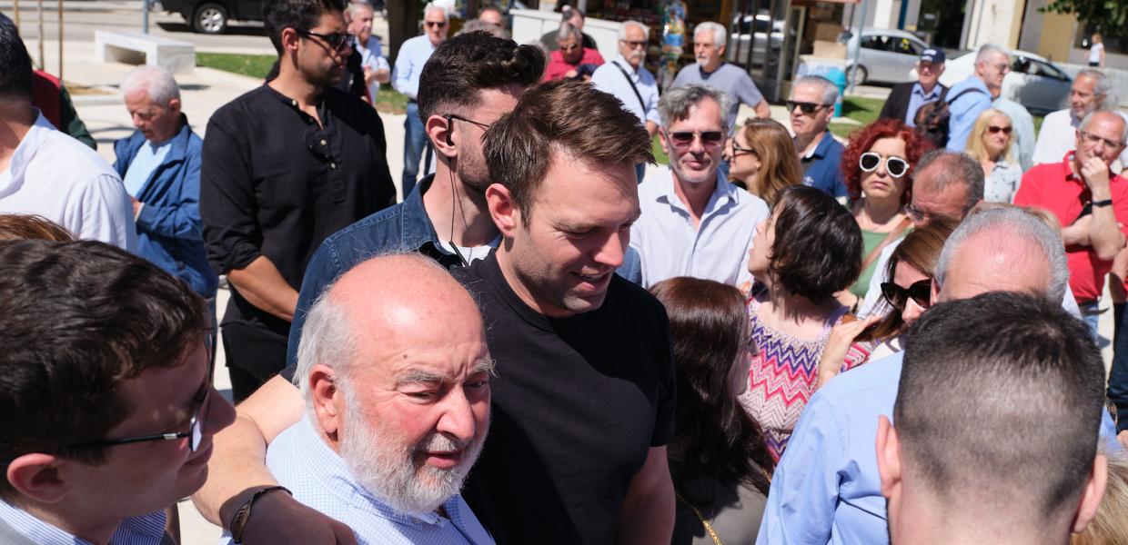 Ο Στέφανος Κασσελάκης στην Τρίπολη