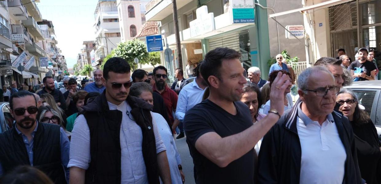 Ο Στέφανος Κασσελάκης στην Καρδίτσα