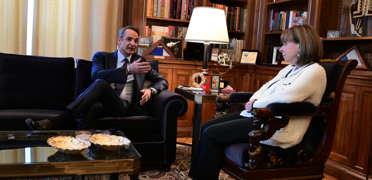 Κυριάκος Μητσοτάκης Κατερίνα Σακελλαροπούλου