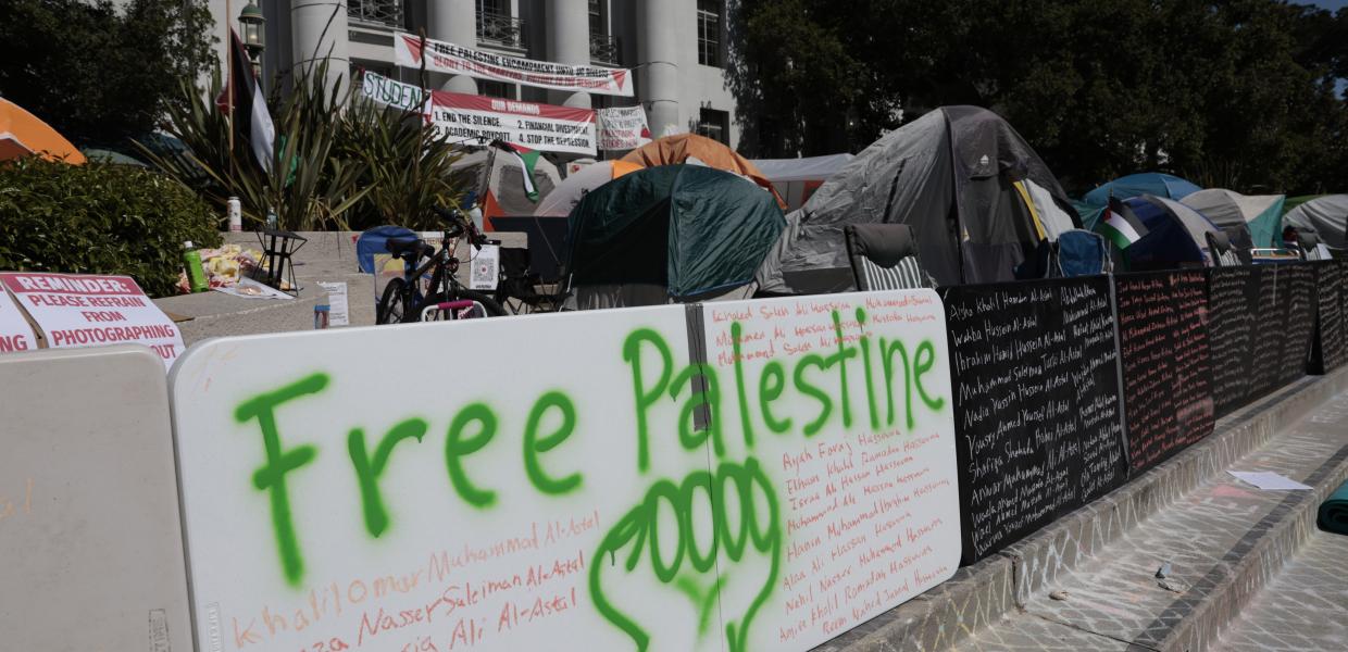 USA PRO-PALESTINIAN PROTEST BERKELEY, United States