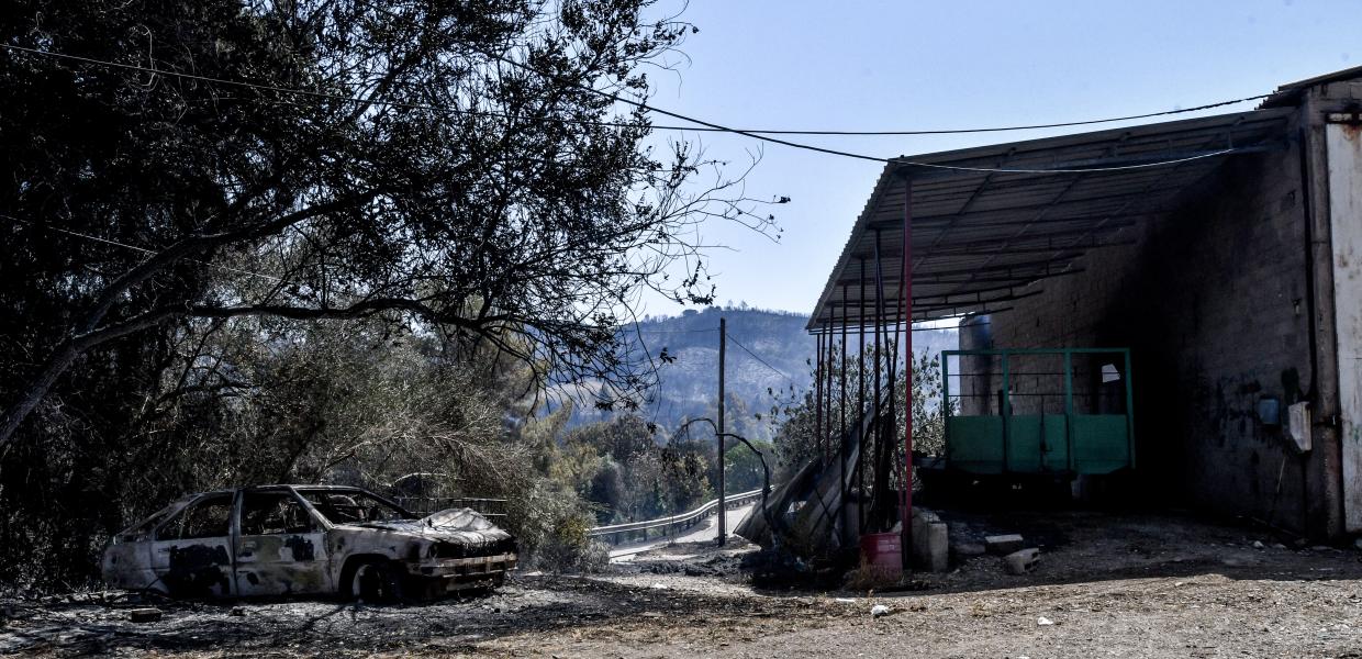 Καταστροφές από φωτιά στην Αχαΐα