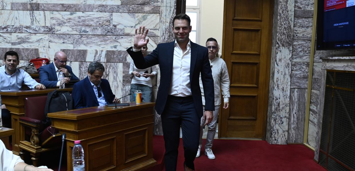 Ο Στέφανος Κασσελάκης στη Γερουσία της Βουλής