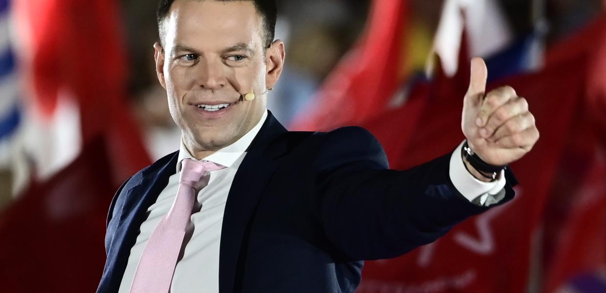 Ομιλία του προέδρου του ΣΥΡΙΖΑ - Προοδευτική Συμμαχία Στέφανου Κασσελάκη στην κεντρική προεκλογική συγκέντρωση του κόμματος ενόψει των Ευρωεκλογών της 9ης Ιουνίου στην Πλατεία Συντάγματος, Πέμπτη 6 Ιουνίου 2024. 