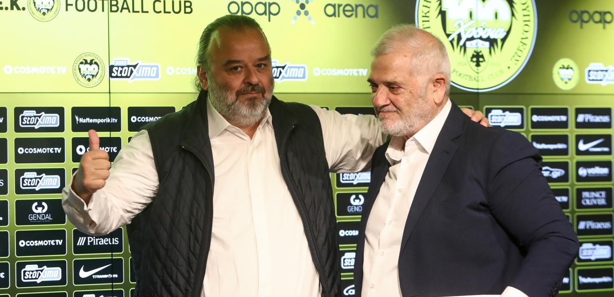 Ο Μάριος Ηλιόπουλος και ο Δημήτρης Μελισσανίδης