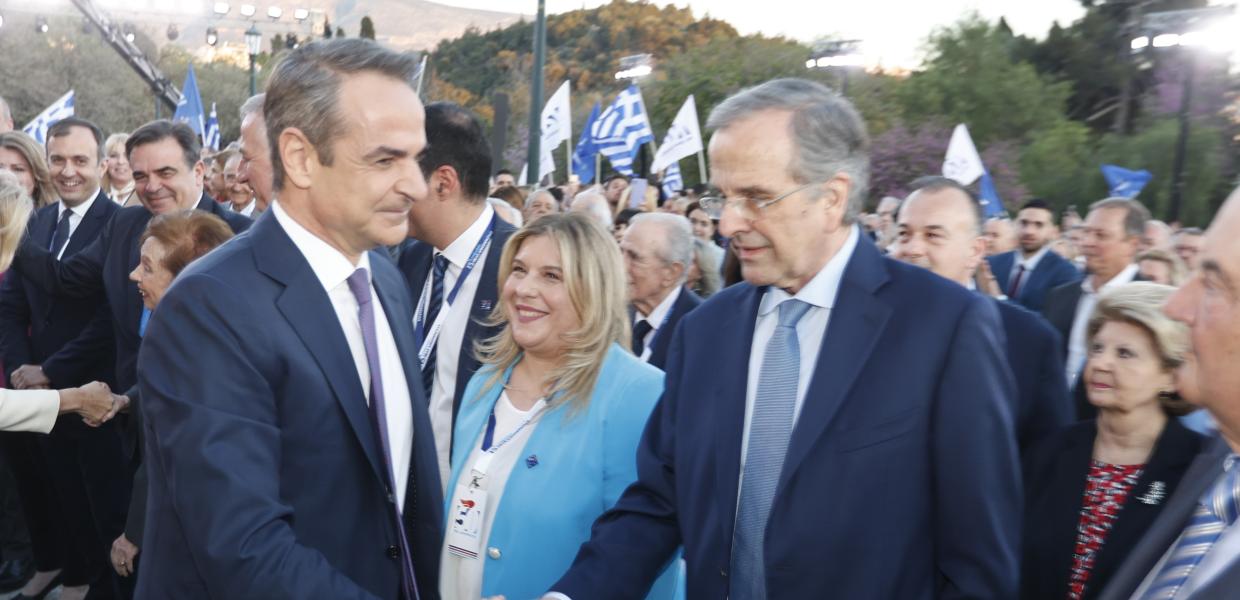 Κυριάκος Μητσοτάκης και Αντώνης Σαμαράς