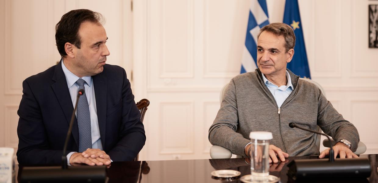 Ο Δημήτρης Παπαστεργίου και ο Κυριάκος Μητσοτάκης