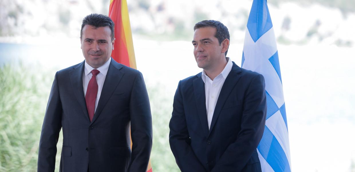 Ο Ζόραν Ζάεφ και ο Αλέξης Τσίπρας