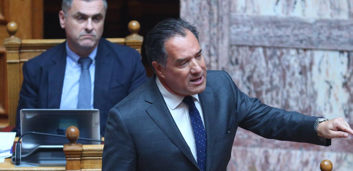 Ο Άδωνις Γεωργιάδης στη Βουλή