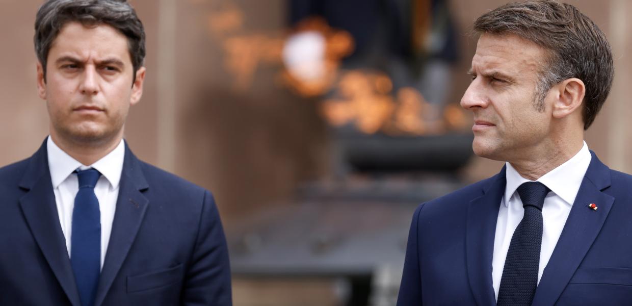 Γκαμπριέλ Ατάλ και Εμανουέλ Μακρόν