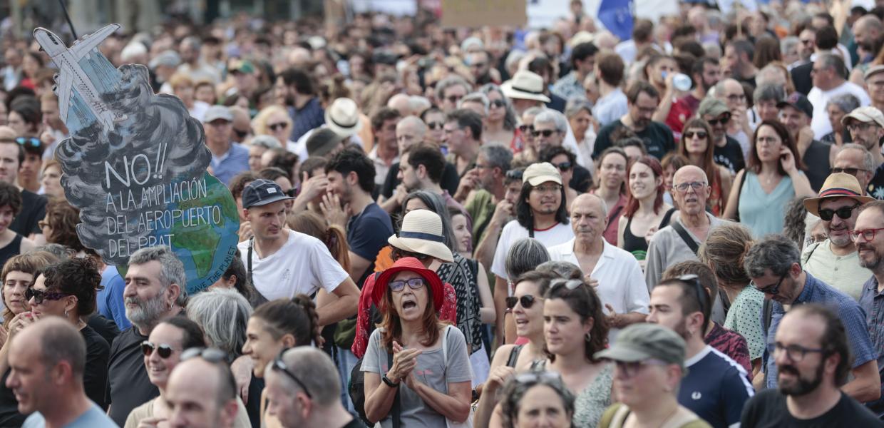 Διαδήλωση στη Βαρκελώνη