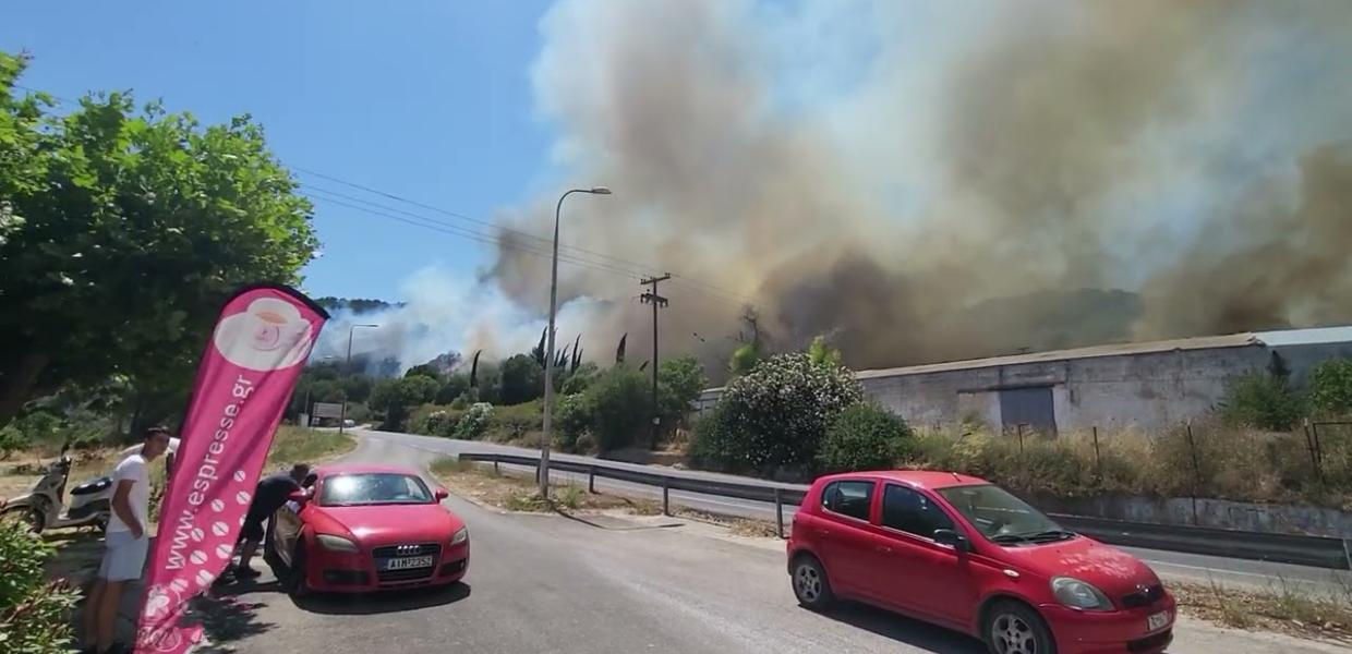 Φωτιά στην Πρέβεζα