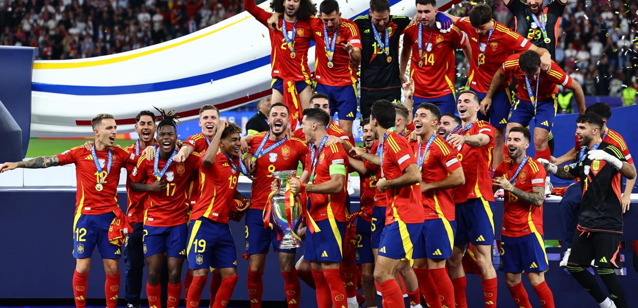 Η Ισπανία πανηγυρίζει την κατάκτηση του Euro 2024