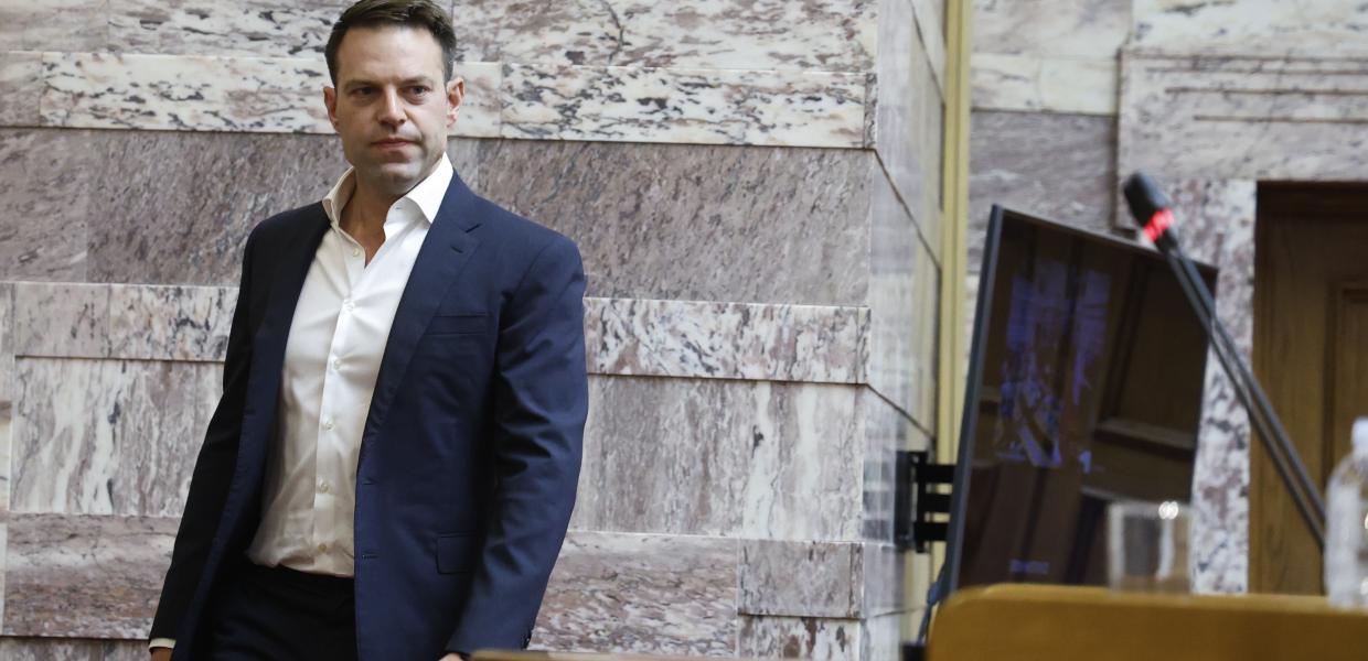 Ο Στέφανος Κασσελάκης στην ΚΟ του ΣΥΡΙΖΑ - ΠΣ