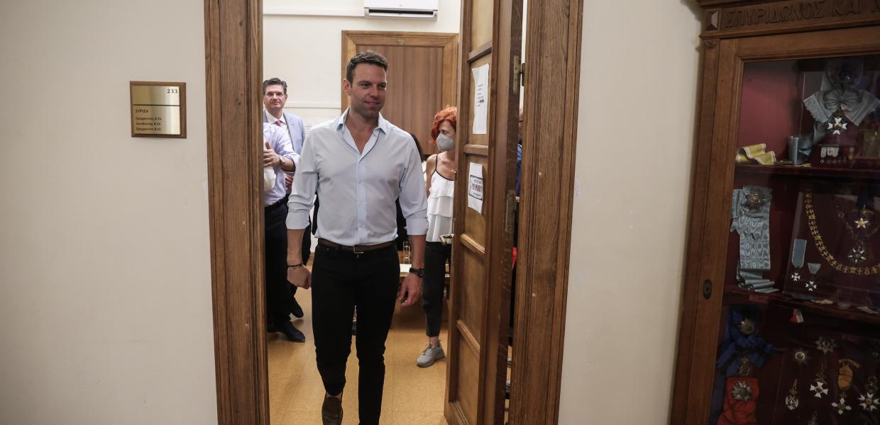 Ο Στέφανος Κασσελάκης στη Βουλή