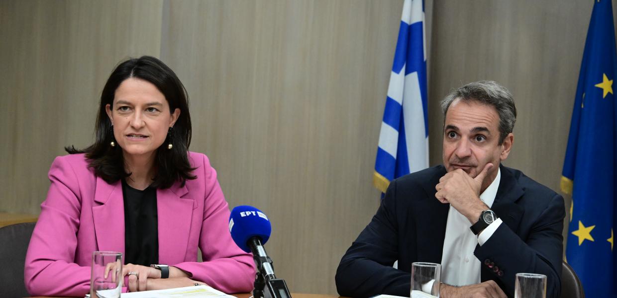 Νίκη Κεραμέως και Κυριάκος Μητσοτάκης