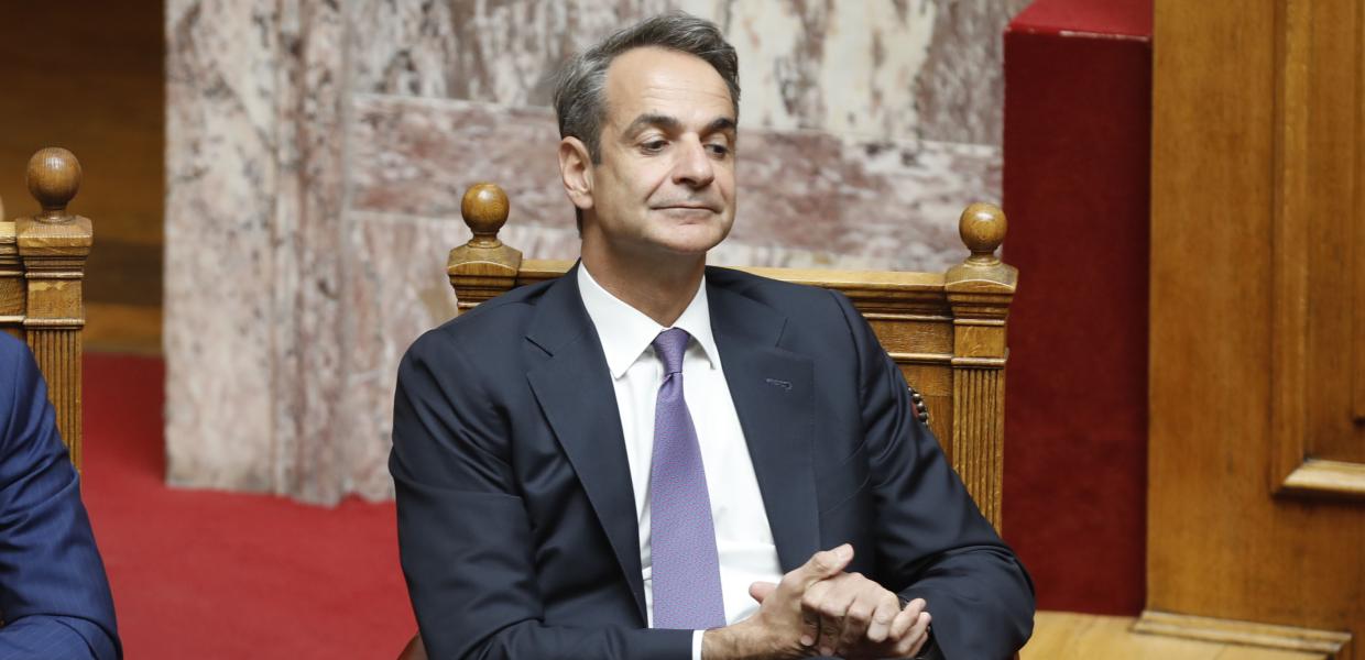 Ο Κυριάκος Μητσοτάκης στη Βουλή