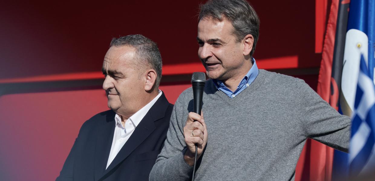 Ο Κυριάκος Μητσοτάκης και ο Φρέντι Μπελέρης