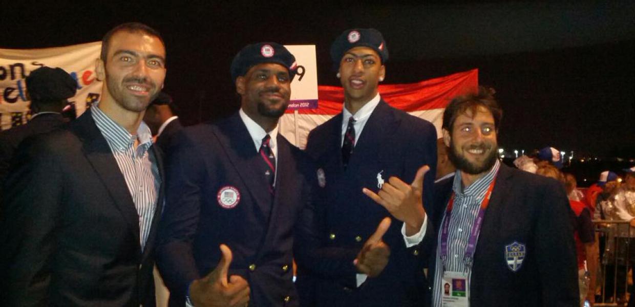 Lebron James, Αnthony Davis και Αλέξανδρος Νικολαΐδης στους Ολυμπιακούς Αγώνες του Λονδίνου