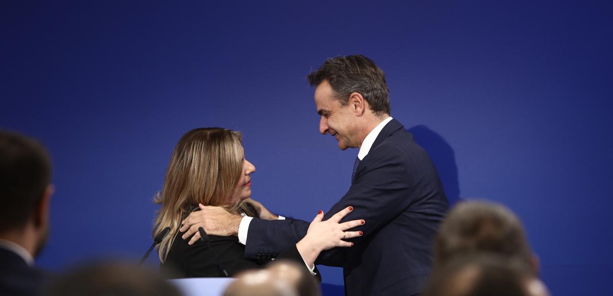 Η Μαρία Συρεγγέλα και ο Κυριάκος Μητσοτάκης