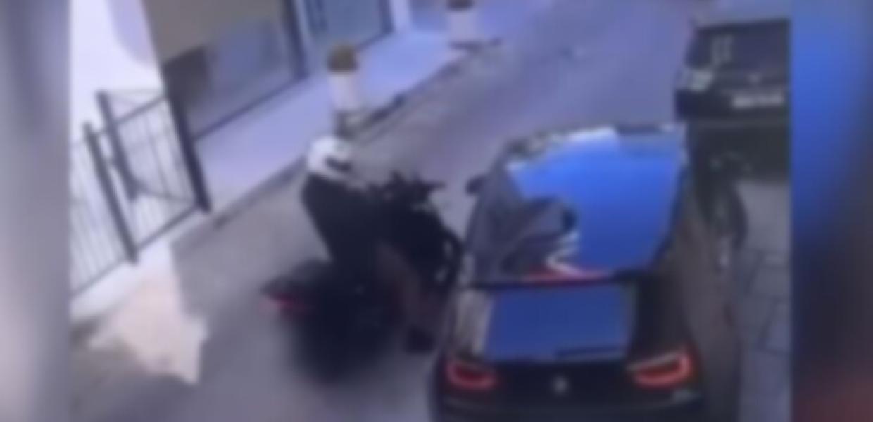 Η στιγμή της δολοφονίας του τοπογράφου στο Ψυχικό