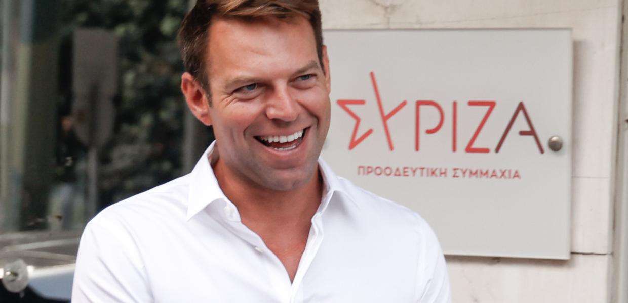 O Στέφανος Κασσελάκης στην πολιτική γραμματεία του κόμματος