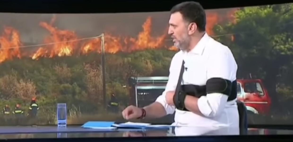 Ο υπ. Κλιματικής Κρίσης και Πολιτικής Προστασίας, Βασίλης Κικίλιας στο δελτίο ειδήσεων του Αντ1