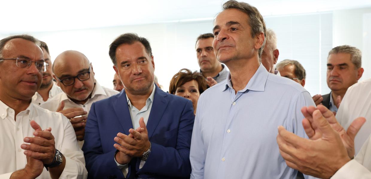 Ο Άδωνις Γεωργιάδης και ο Κυριάκος Μητσοτάκης