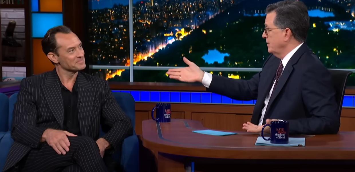 Ο Τζουντ Λο καλεσμένος του Stephen Colbert