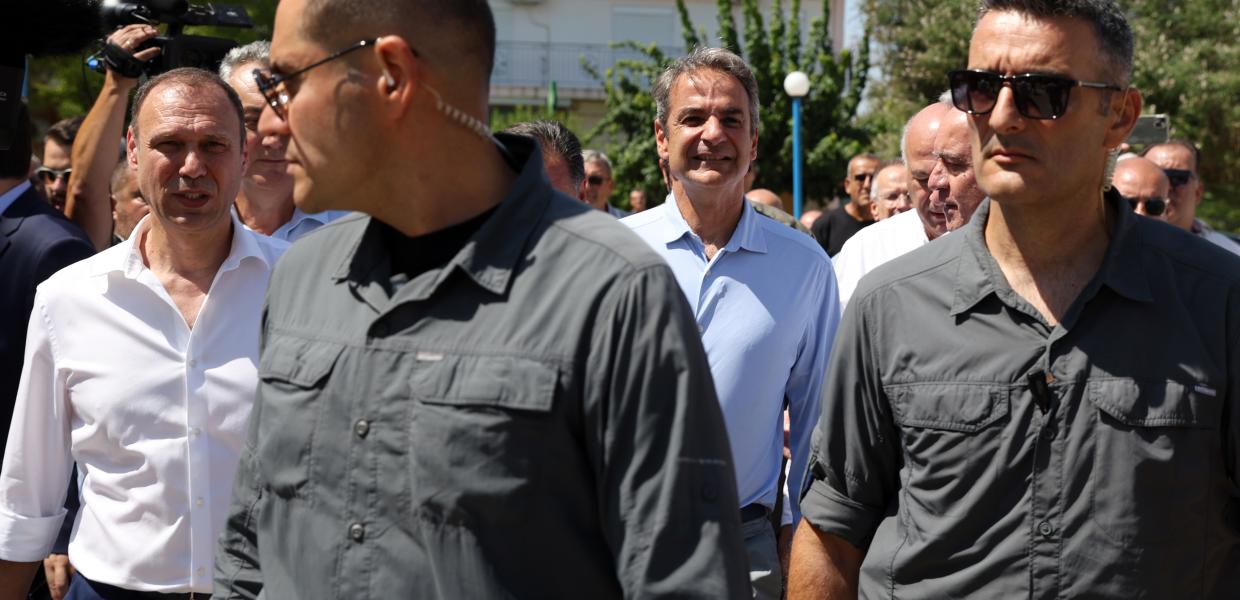 Ο Κυριάκος Μητσοτάκης στον Παλαμά Καρδίτσας