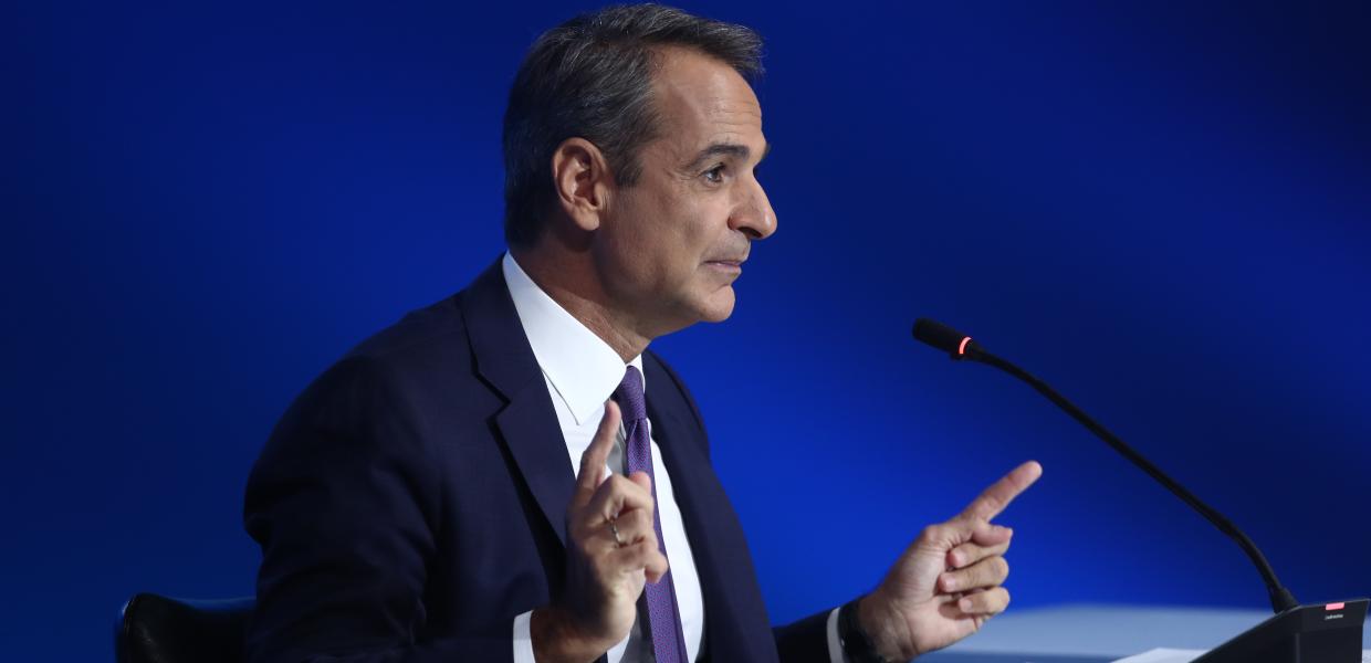 Ο Κυριάκος Μητσοτάκης παραχωρεί συνέντευξη στη ΔΕΘ