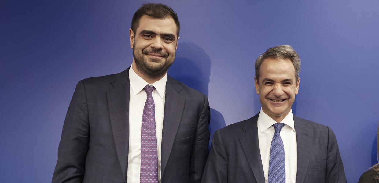 Ο Παύλος Μαρινάκης και ο Κυριάκος Μητσοτάκης