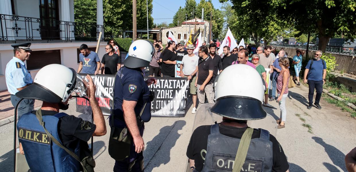 Θεσσαλία Μητσοτάκης ΜΑΤ αγρότες