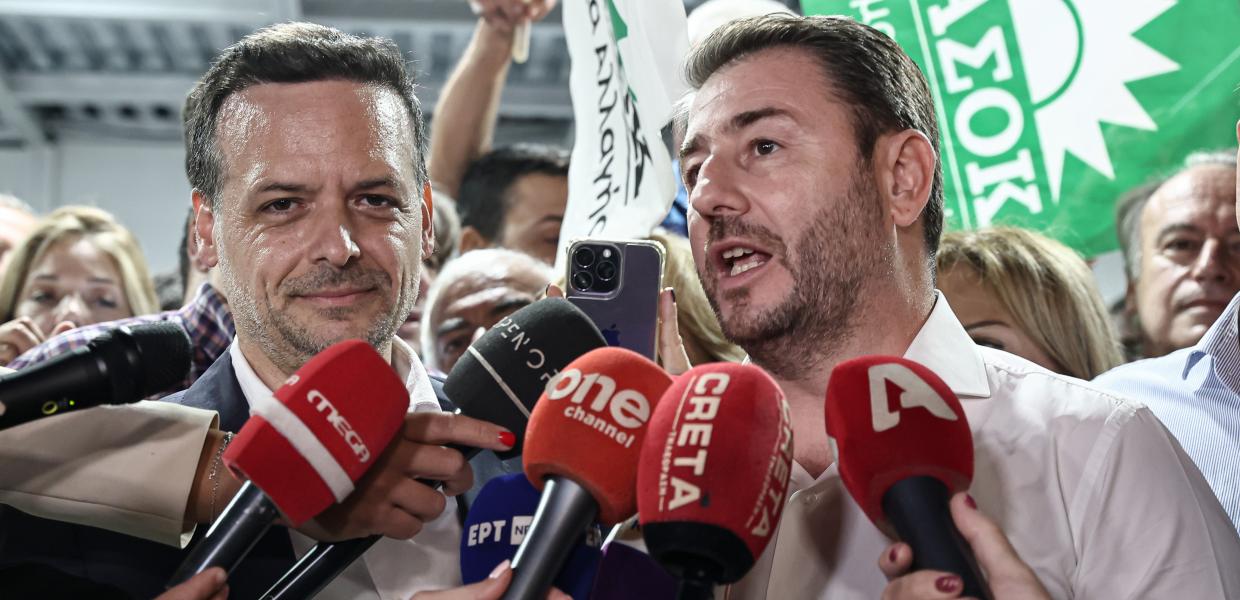 Ο Χάρης Δούκας και ο Νίκος Αδνρουλάκης