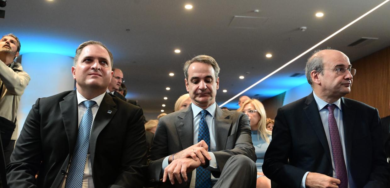 Γιώργος Πιτσιλής, Κυριάκος Μητσοτάκης και Κωστής Χατζηδάκης