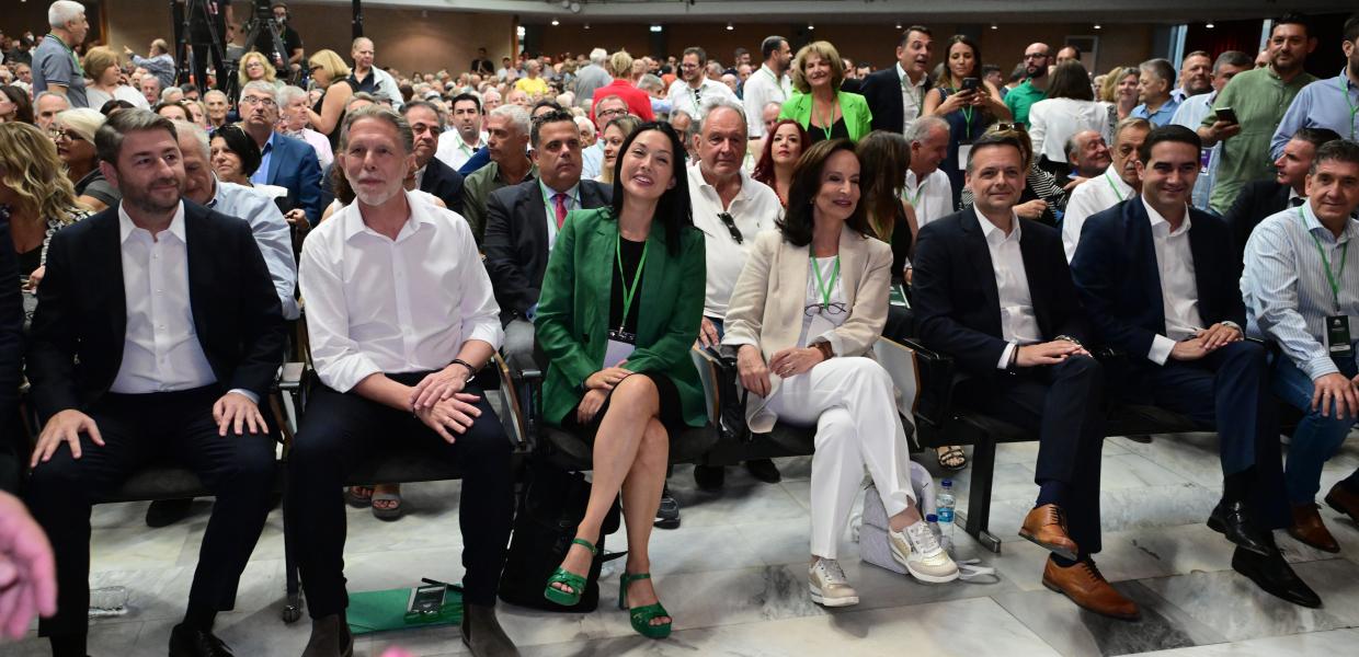 Νίκος Ανδρουλάκης, Παύλος Γερουλάνος, Νάντια Γιαννακοπούλου, Άννα Διαμαντοπούλου, Χάρης Δούκας και Μιχάλης Κατρίνης