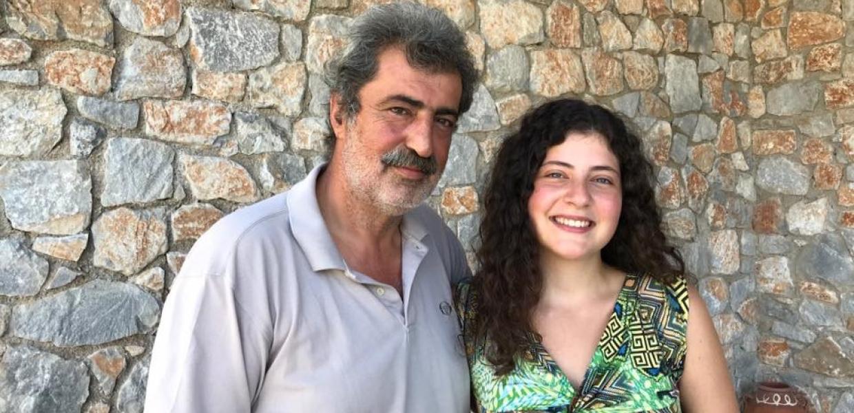 Ο Παύλος Πολάκης και η κόρη του Περσεφόνη