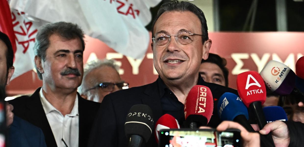 Ο Σωκράτης Φάμελλος και ο Παύλος Πολάκης μετά τις εκλογές του ΣΥΡΙΖΑ-ΠΣ