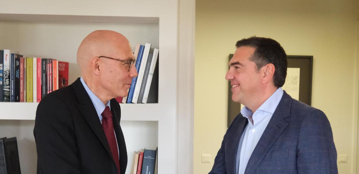 Ο Βολκερ Τουρκ και ο Αλέξης Τσίπρας
