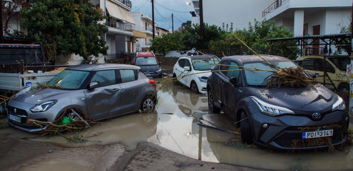 Καταστροφές στην Ρόδο από την κακοκαιρία "Bora", Κυριακή 1 Δεκεμβρίου 2024.