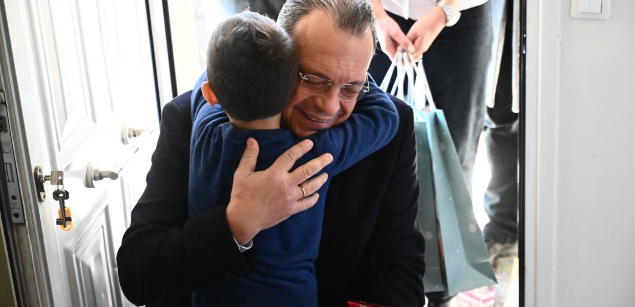 Ο Σωκράτης Φάμελλος στο Παιδικό Χωριό SOS 