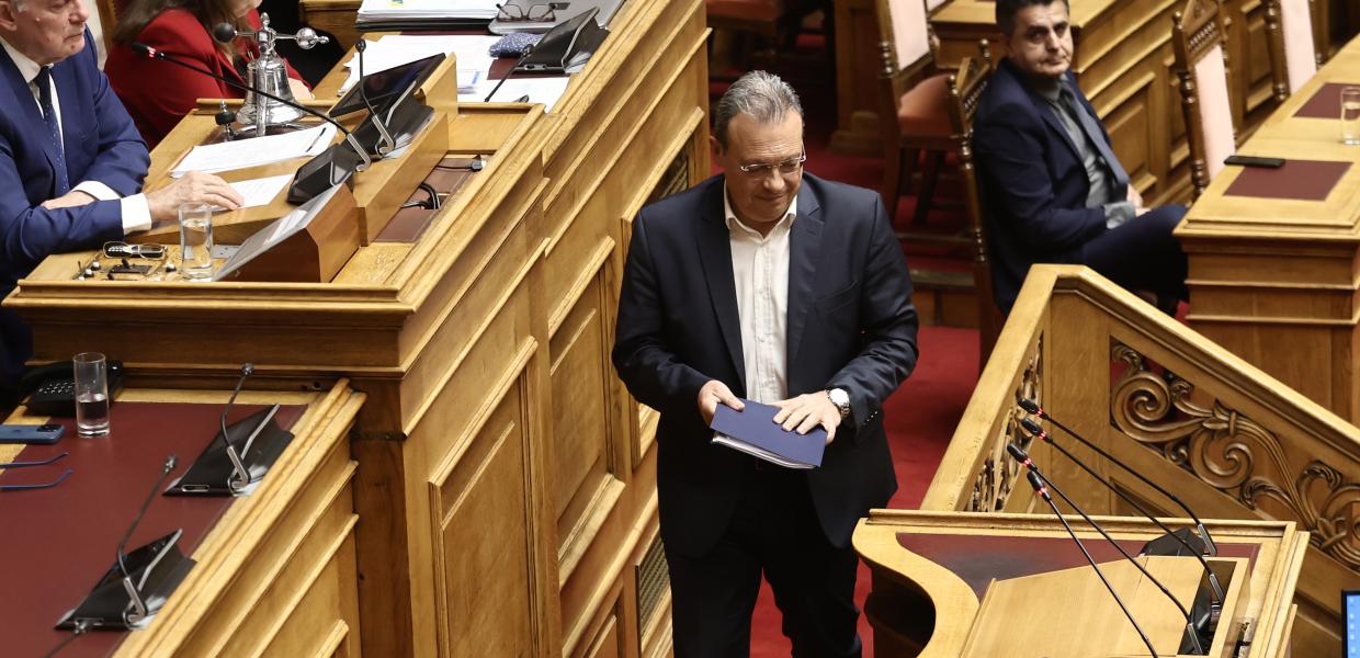 Ο Σωκράτης Φάμελλος στη Βουλή