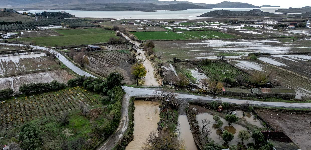 Καταστροφές στην Λήμνο από την κακοκαιρία "Bora", Χωριό Κοντιάς.