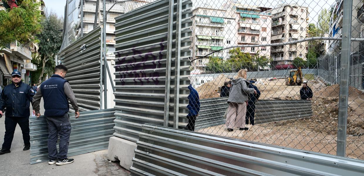 Εργοτάξιο μετρό στα εξάρχεια