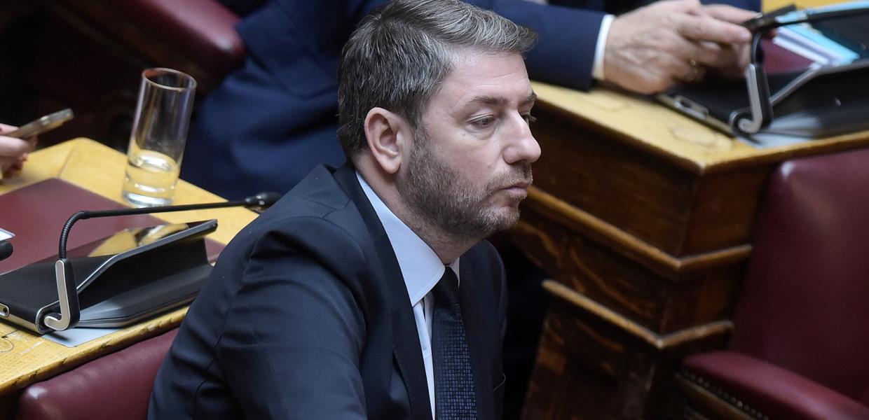 Ο Νίκος Ανδρουλάκης στη Βουλή